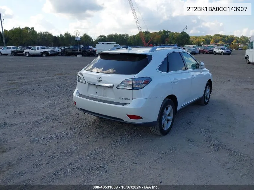 2T2BK1BA0CC143907 2012 Lexus Rx 350