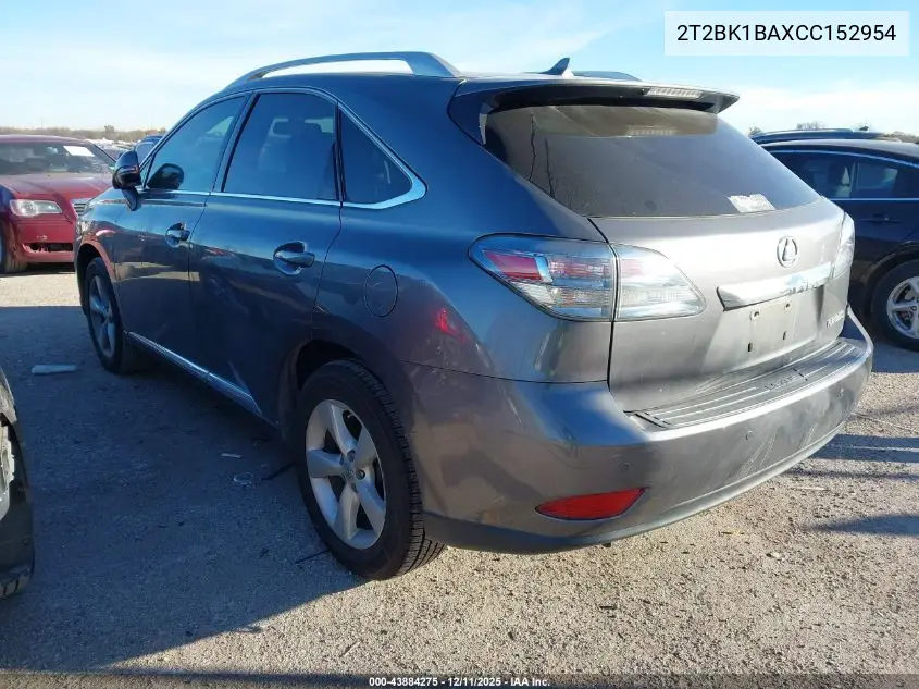 2T2BK1BAXCC152954 2012 Lexus Rx 350