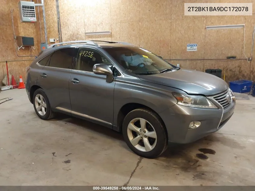 2T2BK1BA9DC172078 2013 Lexus Rx 350