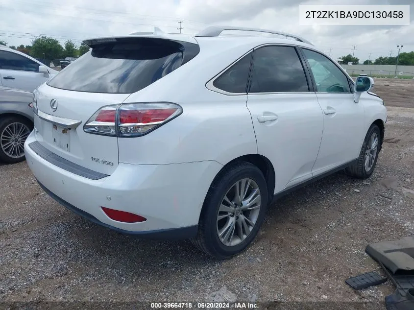 2T2ZK1BA9DC130458 2013 Lexus Rx 350