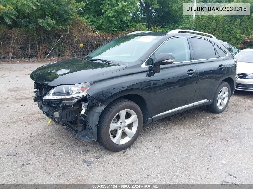 JTJBK1BAXD2032315 2013 Lexus Rx 350