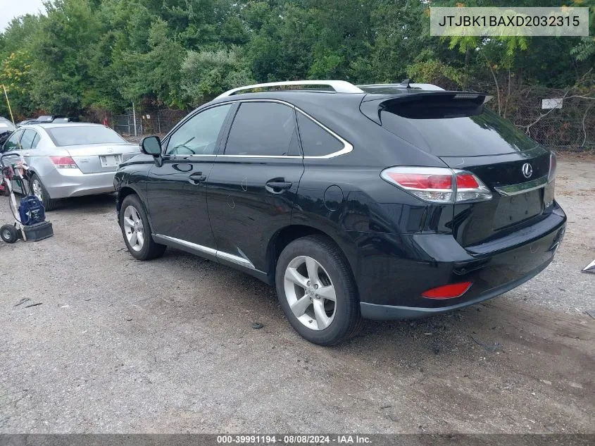 JTJBK1BAXD2032315 2013 Lexus Rx 350