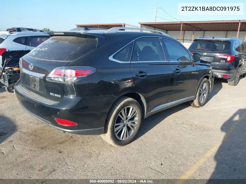 2T2ZK1BA8DC091975 2013 Lexus Rx 350