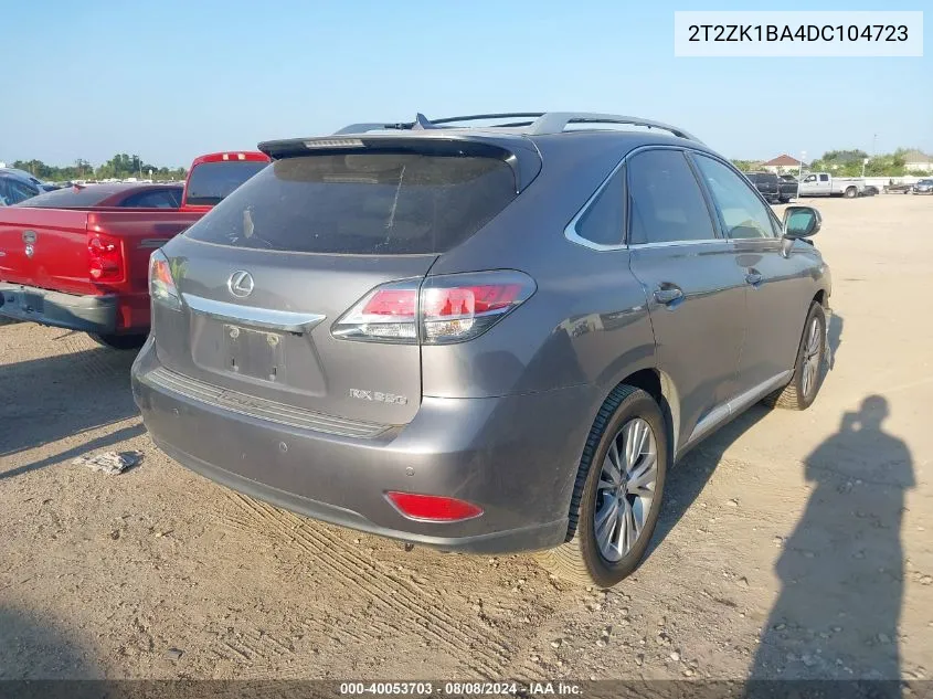 2T2ZK1BA4DC104723 2013 Lexus Rx 350