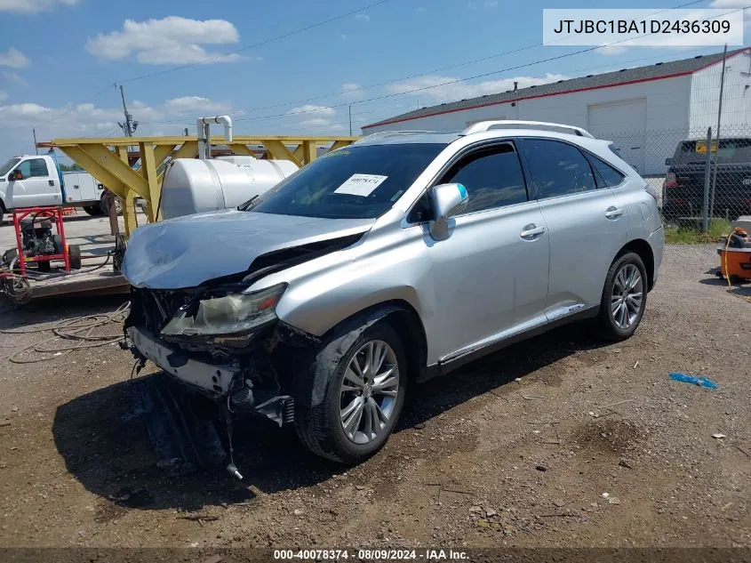 JTJBC1BA1D2436309 2013 Lexus Rx 450H