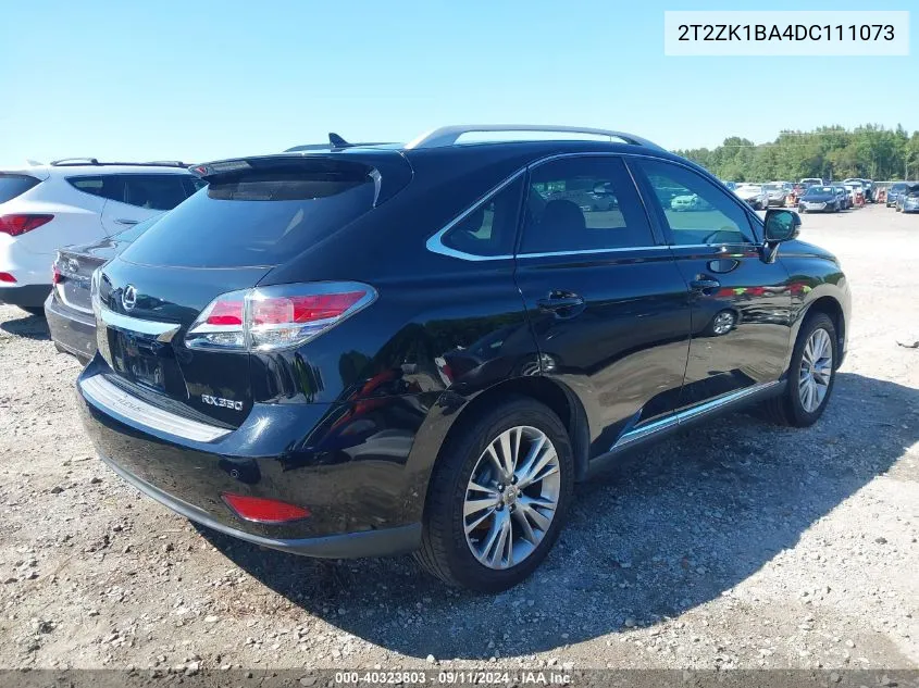 2T2ZK1BA4DC111073 2013 Lexus Rx 350