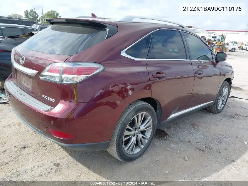 2T2ZK1BA9DC110176 2013 Lexus Rx 350