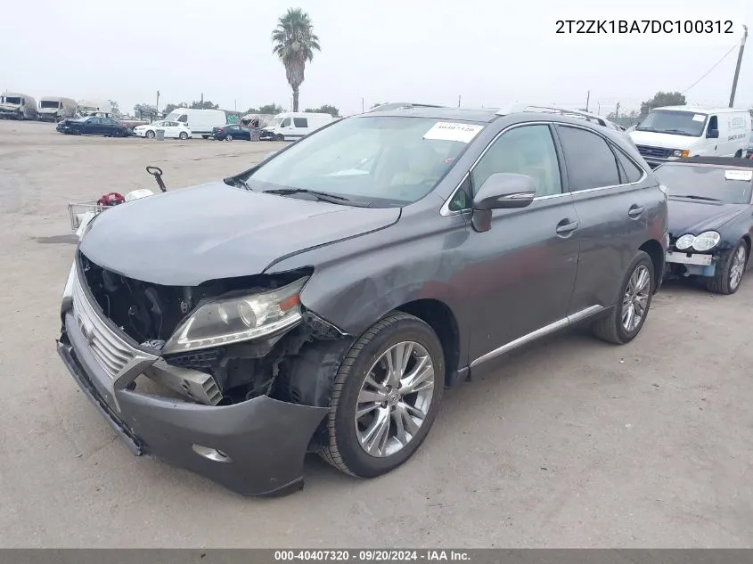 2T2ZK1BA7DC100312 2013 Lexus Rx 350