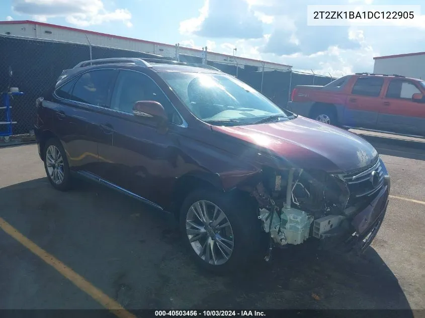 2T2ZK1BA1DC122905 2013 Lexus Rx 350