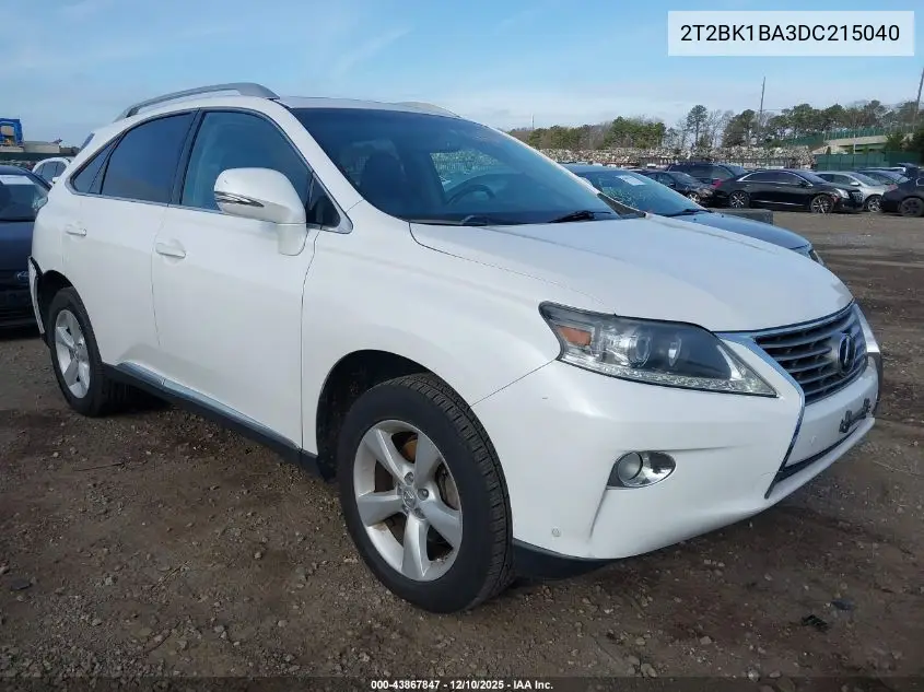 2T2BK1BA3DC215040 2013 Lexus Rx 350