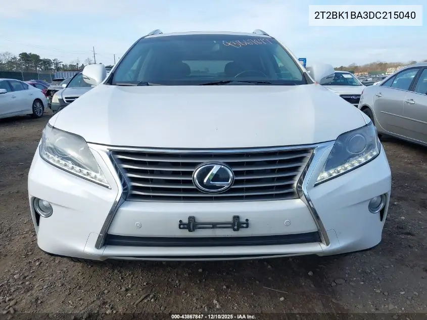 2T2BK1BA3DC215040 2013 Lexus Rx 350