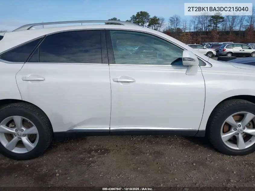 2T2BK1BA3DC215040 2013 Lexus Rx 350