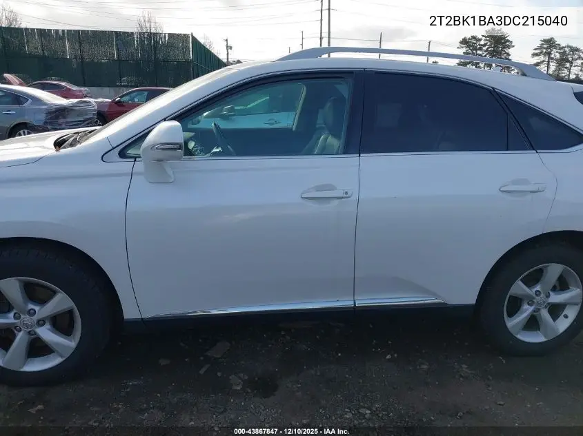 2T2BK1BA3DC215040 2013 Lexus Rx 350
