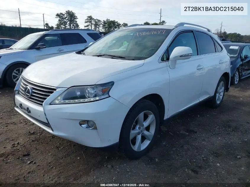 2T2BK1BA3DC215040 2013 Lexus Rx 350