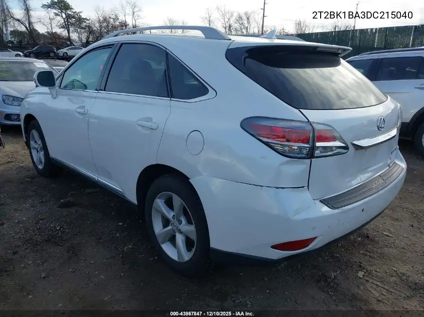 2T2BK1BA3DC215040 2013 Lexus Rx 350