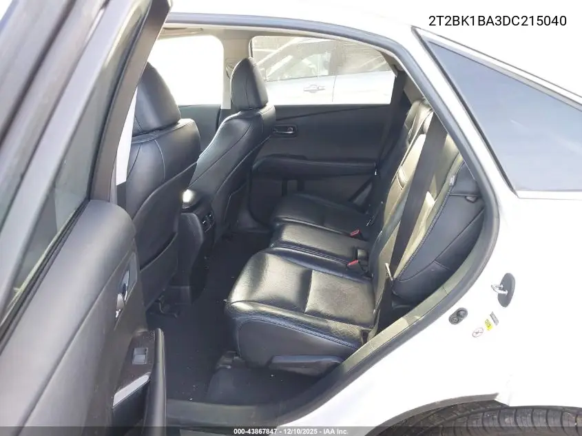 2T2BK1BA3DC215040 2013 Lexus Rx 350