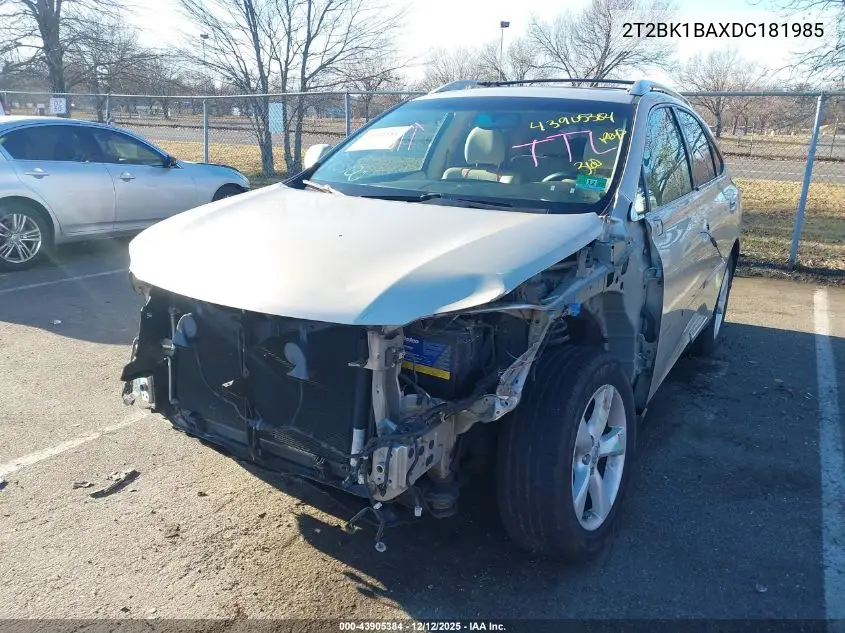 2T2BK1BAXDC181985 2013 Lexus Rx 350