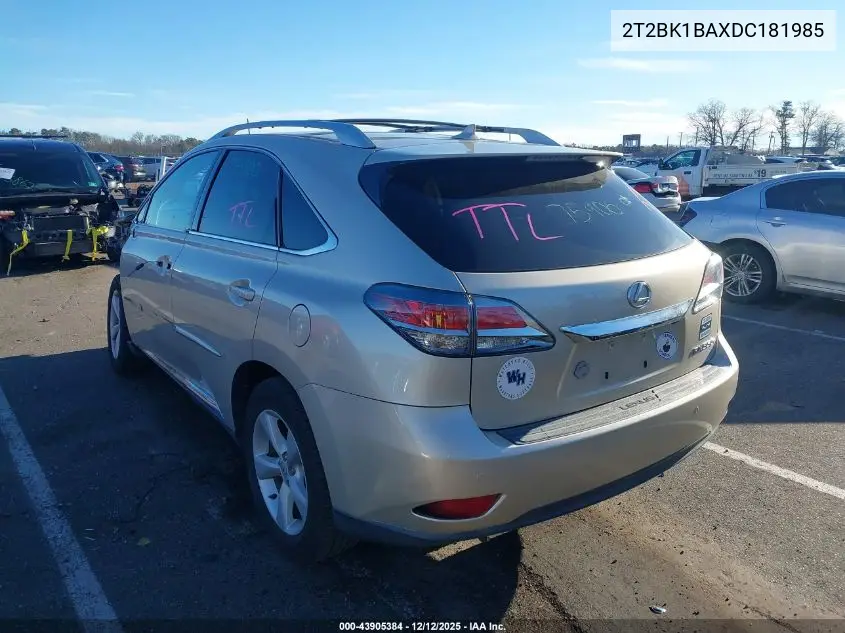 2T2BK1BAXDC181985 2013 Lexus Rx 350