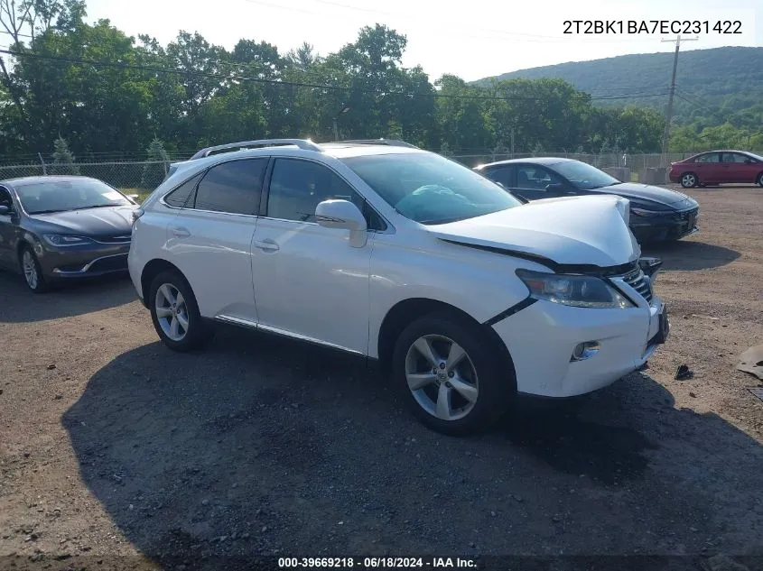 2T2BK1BA7EC231422 2014 Lexus Rx 350