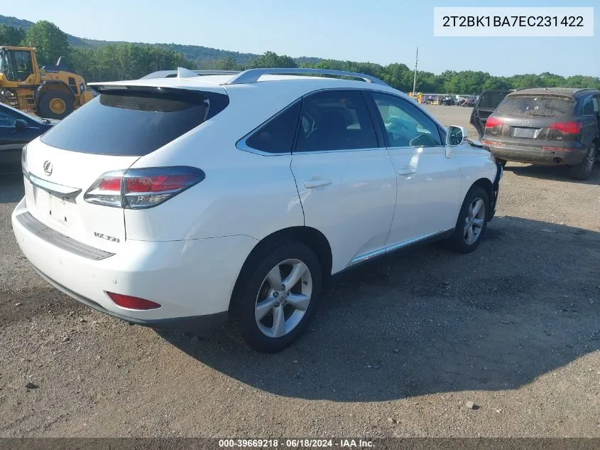 2T2BK1BA7EC231422 2014 Lexus Rx 350