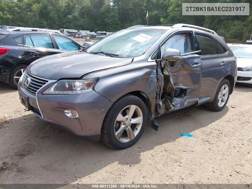 2T2BK1BA1EC231917 2014 Lexus Rx 350