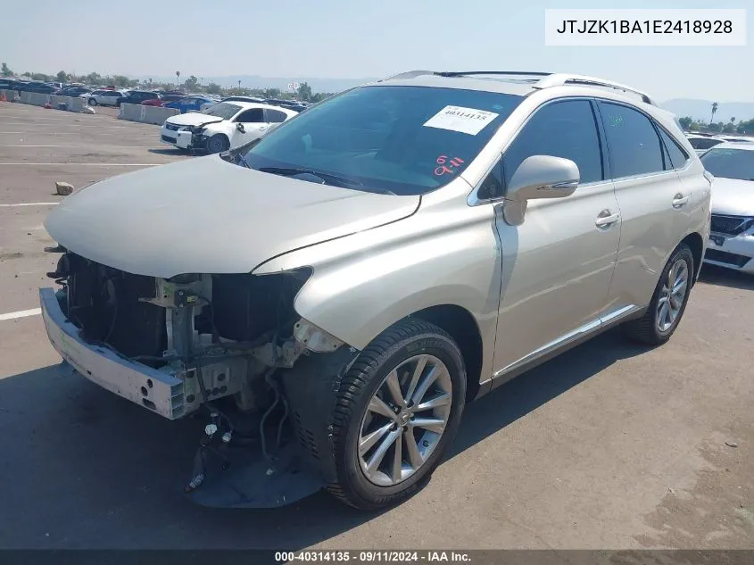 JTJZK1BA1E2418928 2014 Lexus Rx 350