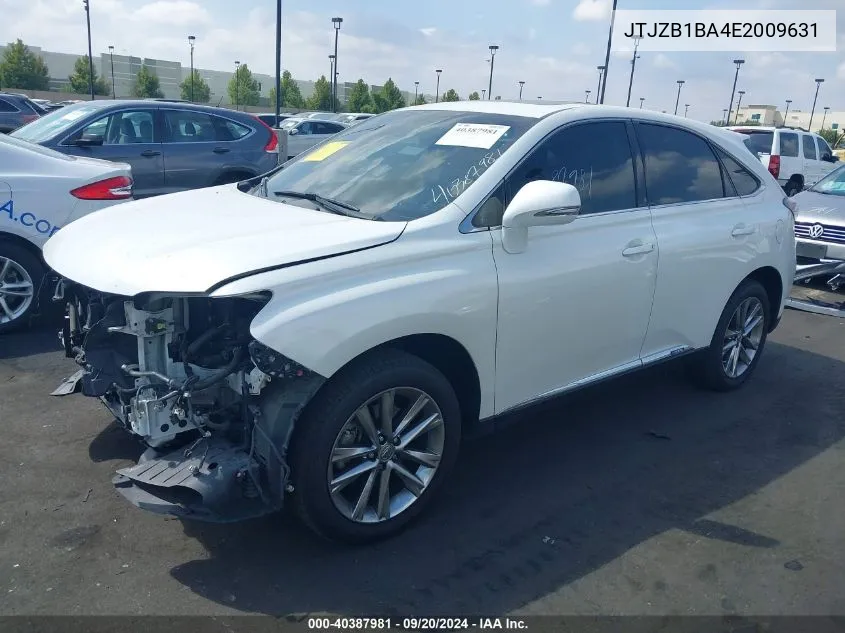 JTJZB1BA4E2009631 2014 Lexus Rx 450H