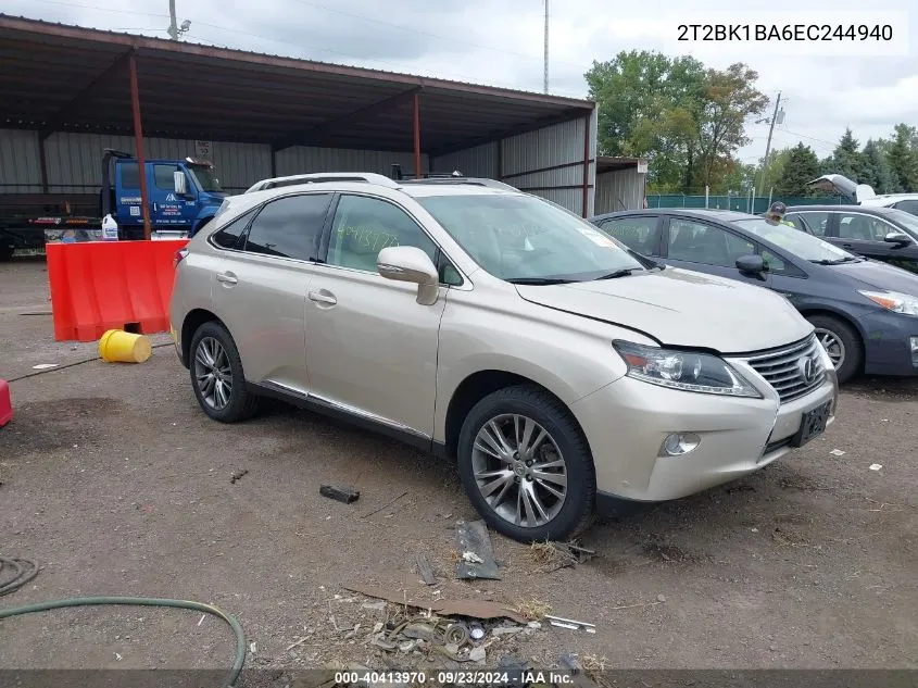 2T2BK1BA6EC244940 2014 Lexus Rx 350