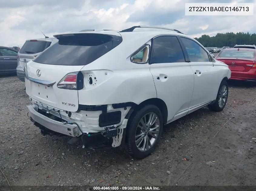 2T2ZK1BA0EC146713 2014 Lexus Rx 350