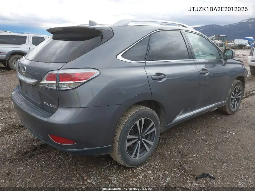 JTJZK1BA2E2012026 2014 Lexus Rx 350