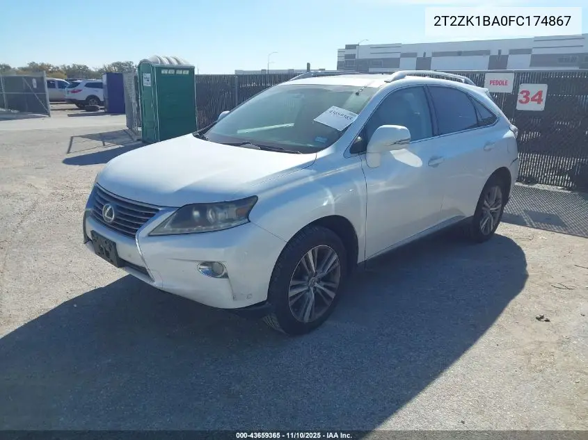 2T2ZK1BA0FC174867 2015 Lexus Rx 350