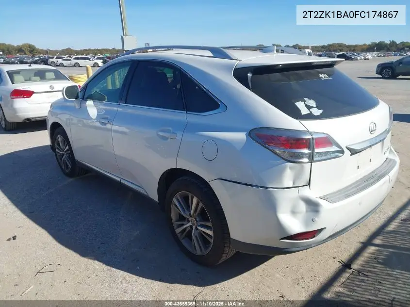 2T2ZK1BA0FC174867 2015 Lexus Rx 350