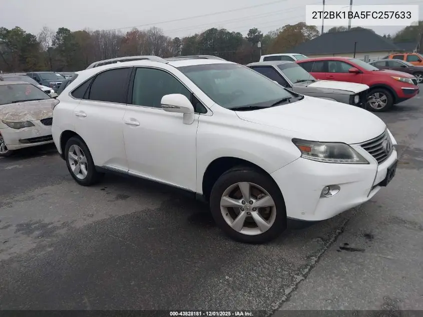 2T2BK1BA5FC257633 2015 Lexus Rx 350