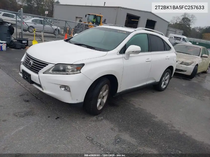 2T2BK1BA5FC257633 2015 Lexus Rx 350