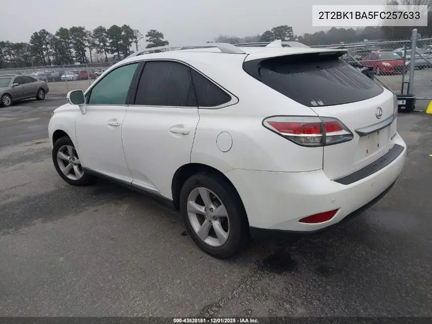 2T2BK1BA5FC257633 2015 Lexus Rx 350