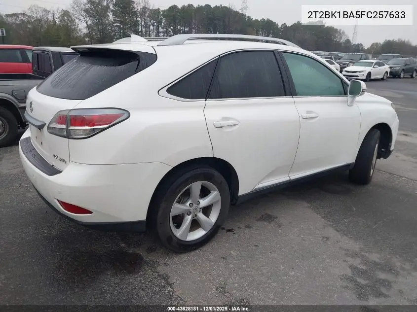 2T2BK1BA5FC257633 2015 Lexus Rx 350