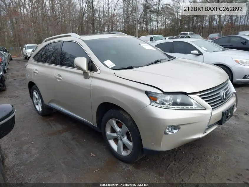 2T2BK1BAXFC262892 2015 Lexus Rx 350