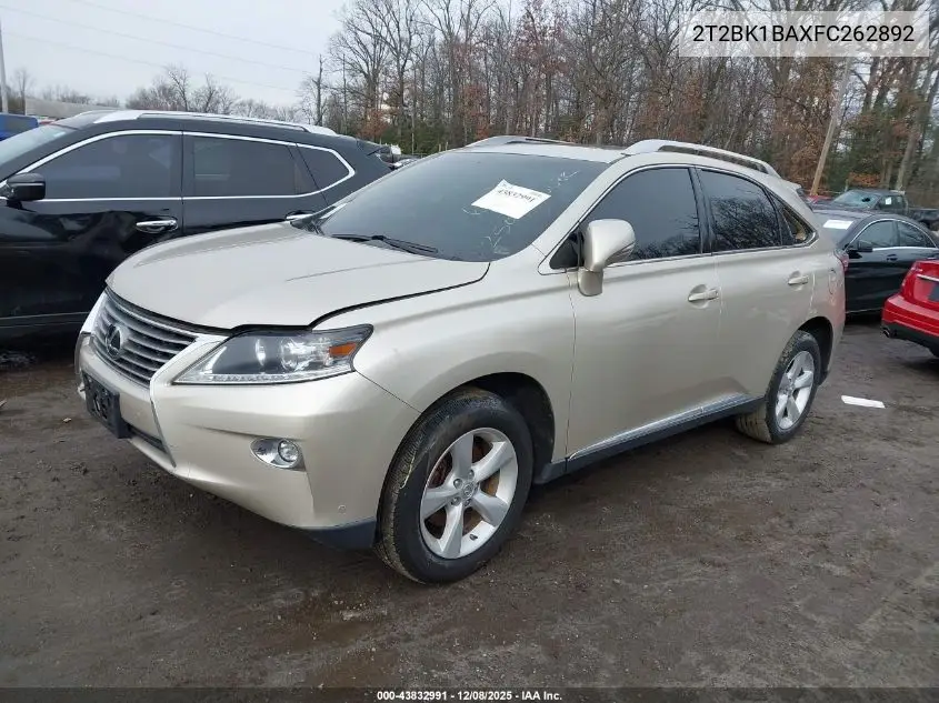 2T2BK1BAXFC262892 2015 Lexus Rx 350