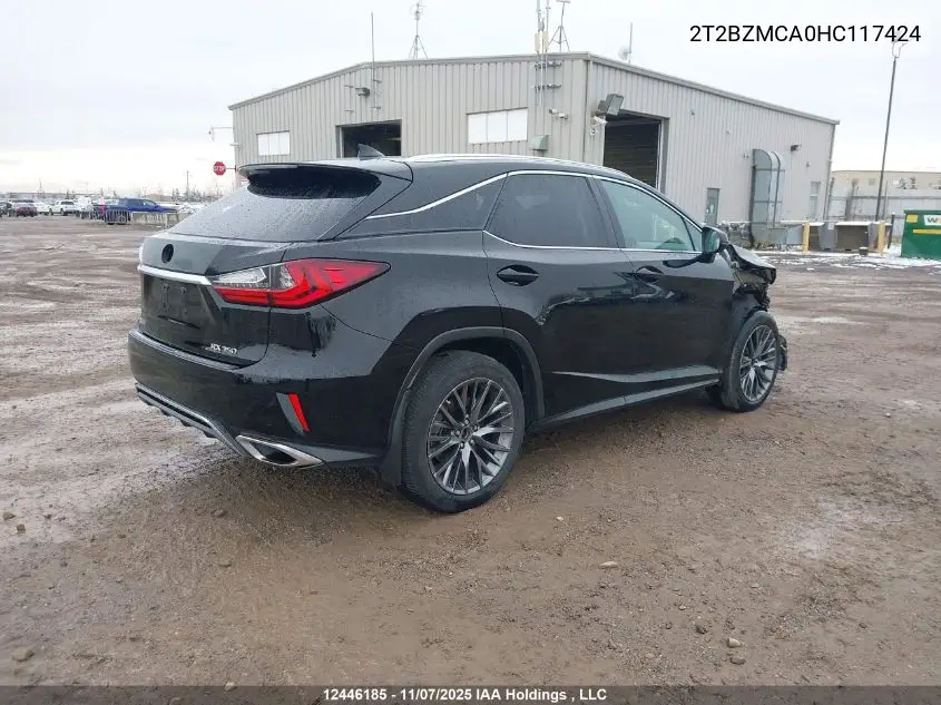 2T2BZMCA0HC117424 2017 Lexus Rx 350/Base/F Sport