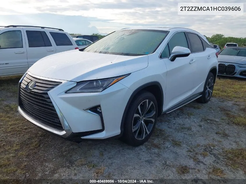 2T2ZZMCA1HC039606 2017 Lexus Rx 350