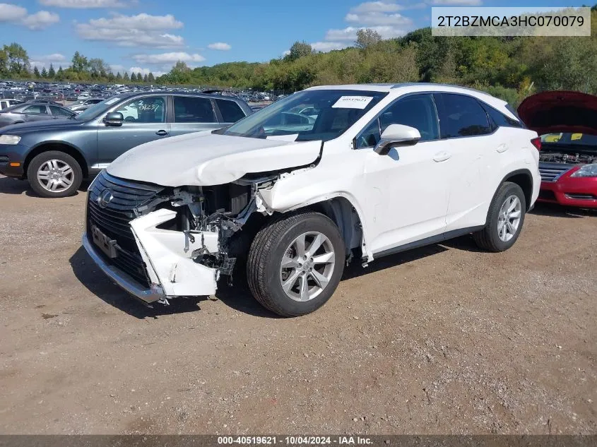 2T2BZMCA3HC070079 2017 Lexus Rx 350