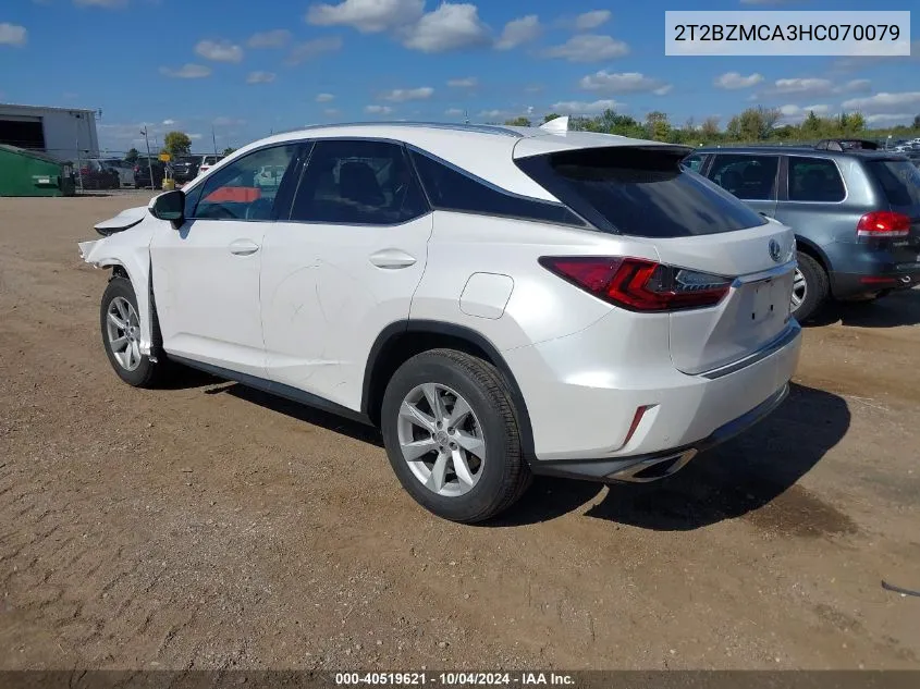 2T2BZMCA3HC070079 2017 Lexus Rx 350