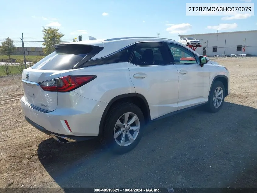 2T2BZMCA3HC070079 2017 Lexus Rx 350