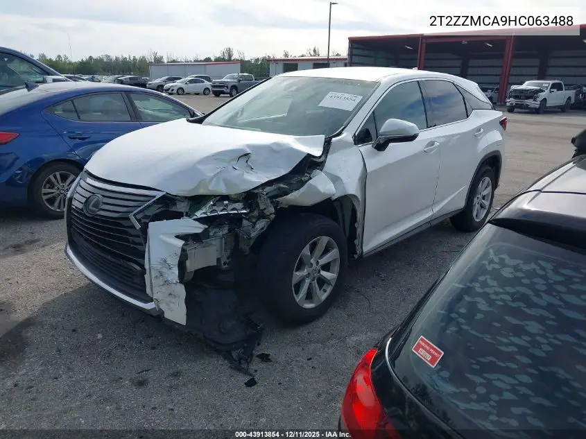 2T2ZZMCA9HC063488 2017 Lexus Rx 350