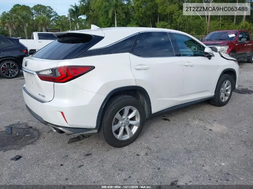 2T2ZZMCA9HC063488 2017 Lexus Rx 350