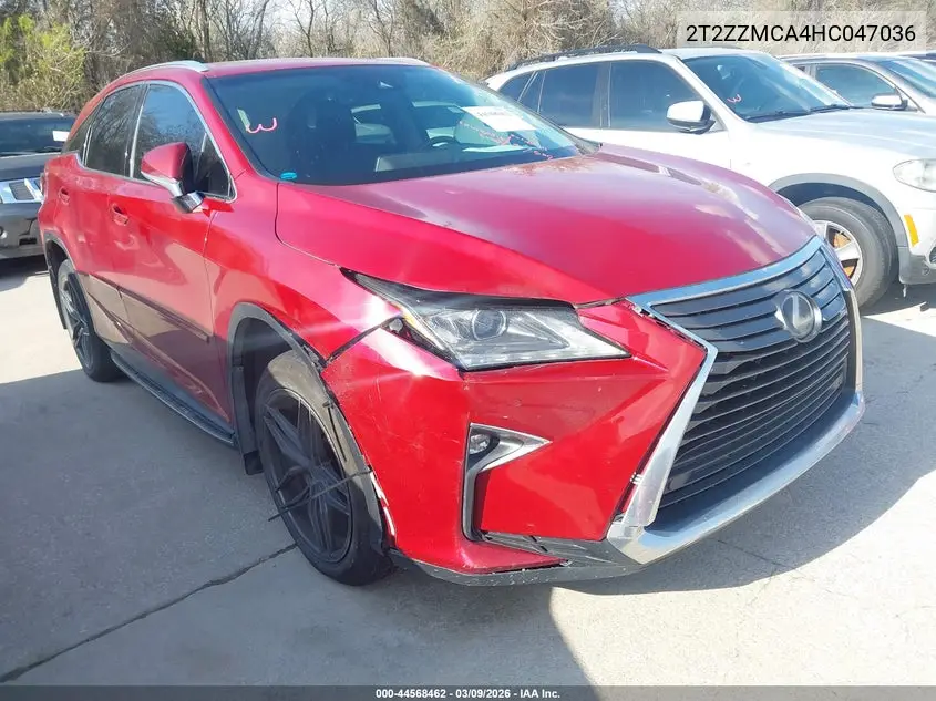 2T2ZZMCA4HC047036 2017 Lexus Rx 350