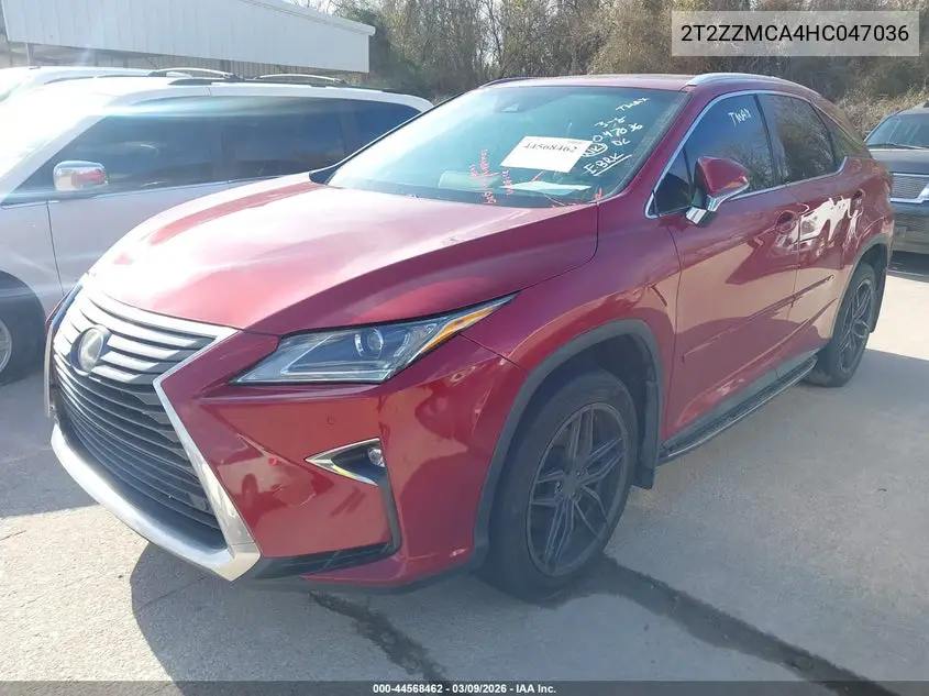 2T2ZZMCA4HC047036 2017 Lexus Rx 350