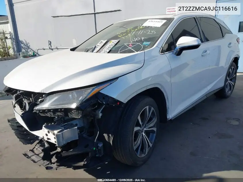 2T2ZZMCA9JC116616 2018 Lexus Rx 350