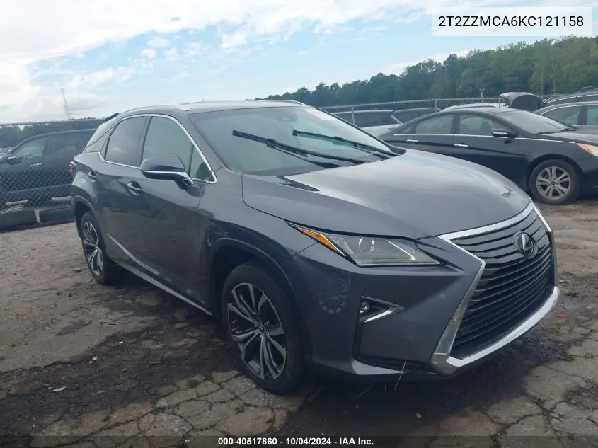 2T2ZZMCA6KC121158 2019 Lexus Rx 350