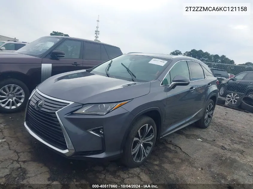 2T2ZZMCA6KC121158 2019 Lexus Rx 350